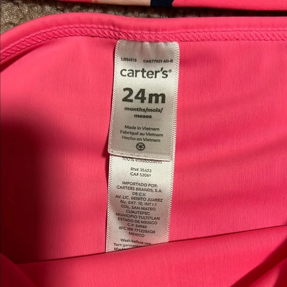 Carter’s Floral Kids Swim Set - Pink and Blue